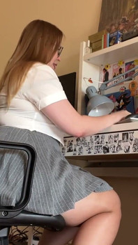 Gassy Married Secretary Cannot Control Her Farts
