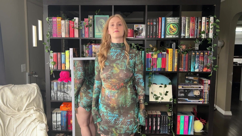 Nerdy Nympho: Un abito trasparente in bianco e nero prova il haul