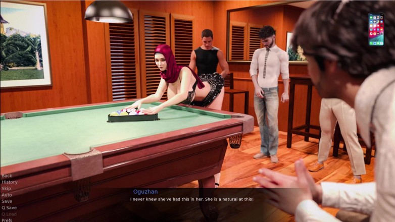 Johannes Gaming: Esra din Istanbul 8 Esra joacă biliard și devine foarte fierbinte