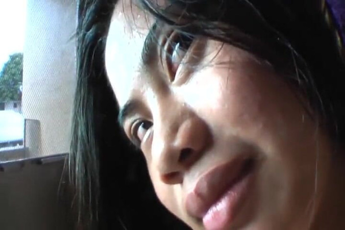 Asian Cuntz: Brunette oriental teen with nice boobs gets jizzed in mouth...
