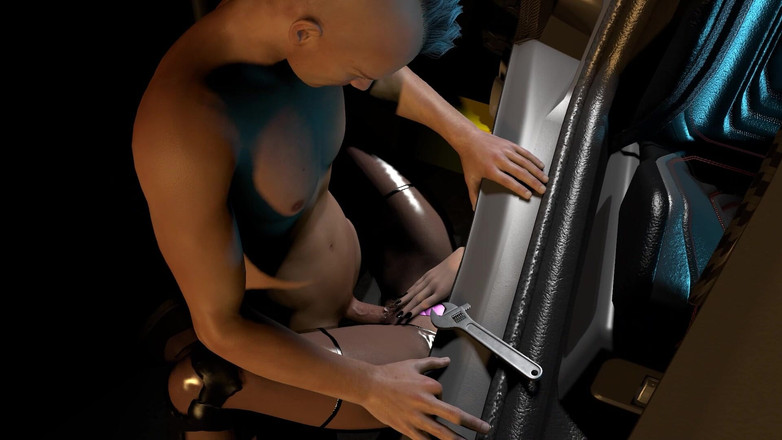 Wraith ward: Sexy Cyber Kočka dostane překvapivého ptáka - Cyberpunk