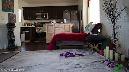 Aurora Willows: Za kulisami trening spodni do jogi