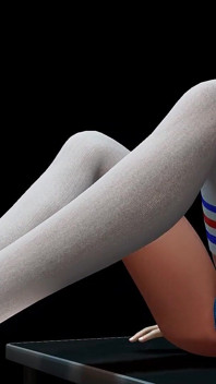 Long Socks Footjob with Gender Bender Chucky