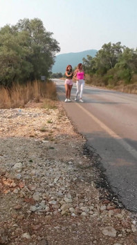 Wetting Jeans on a Bare Foot Hike Together