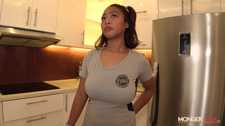Monger In Asia: Sexy Asian maid with giant jugs impregnated by boss