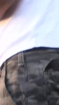 Blonde gets picked up in the back yard and fucked