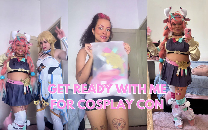 Cutiepiie Chubby: Pregătindu-mă pentru cosplay Con - Impact Varesa Genshin