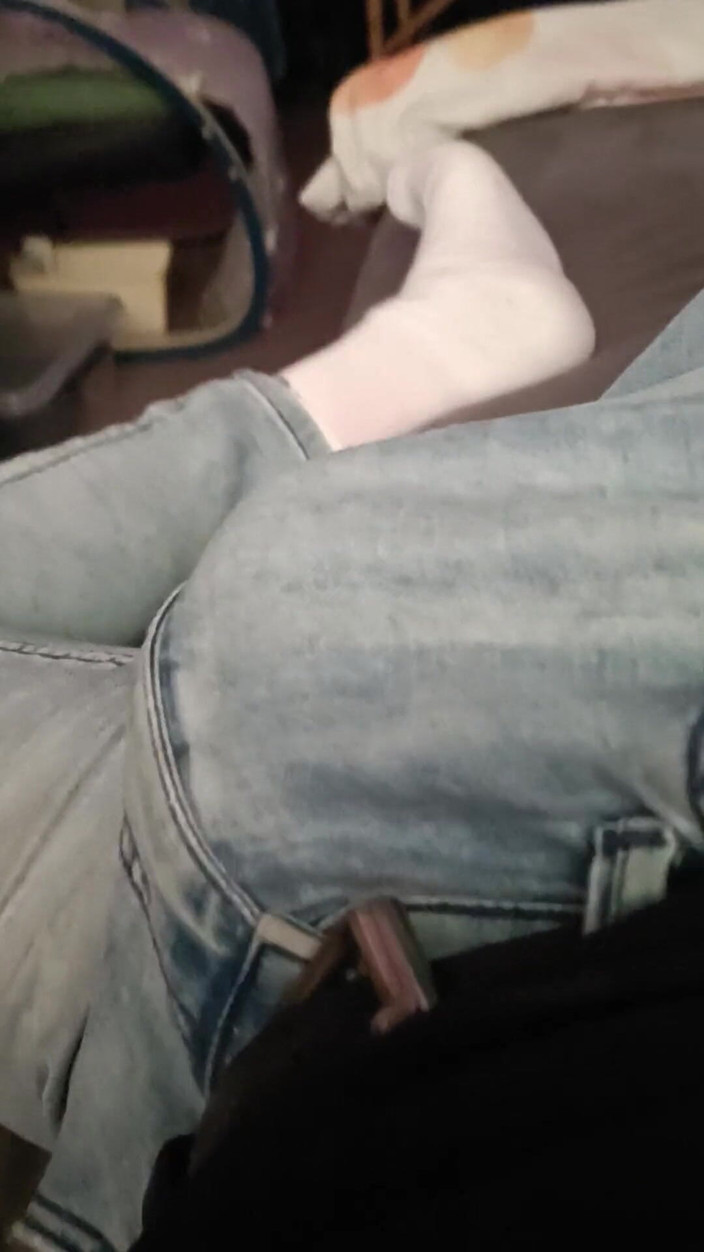 JeansdadXL: in spijkerbroek