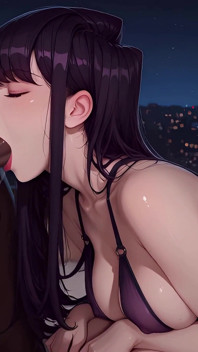 Komi Shouko Takes a Big Black Cock in Her Tight Anus. Komi-san Wa, Komyushou Desu 4K 90fps