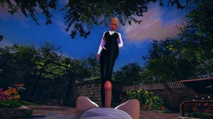 Waifu club 3D: Gwen Stacy footjob