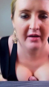 Big Tits MILF Blowjob & Titfuck & Facial