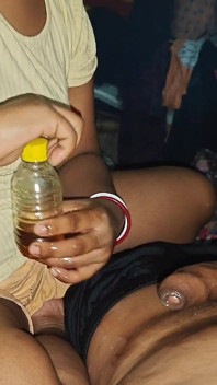 Desi Mastard Oil Masaż dla Becoming Big Cook i Ciassy cipki Desi Nuska