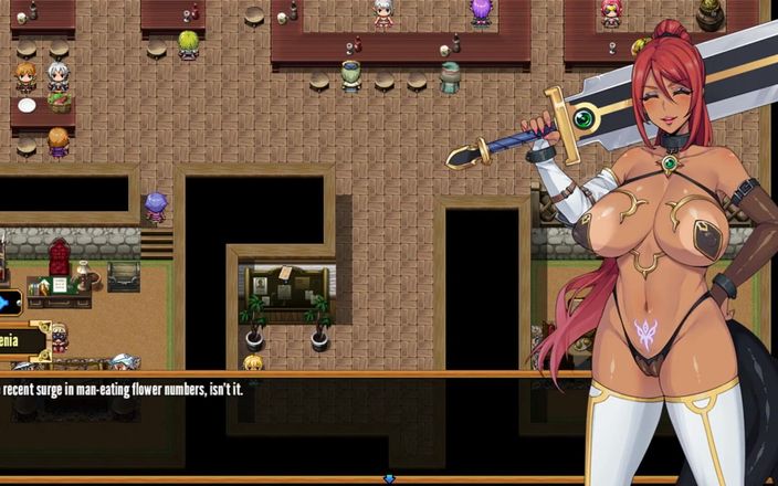 Cumming Gaming: Tail of desire femboy hentai spel ep.8 älvpirat älskar sin stora uppförda...