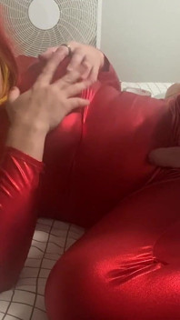 Depraved Sissy Gags on Cock, Cums on Cock, Eats Her Cum