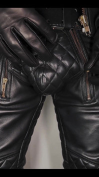 Into the full leather look?
