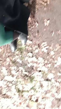 Saya bermain dengan zakar besar di luar di taman, memberikan blowjob, dan juga dikencing