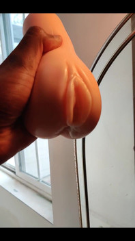 Squeezing My Cum Out of an Onahole After Using It