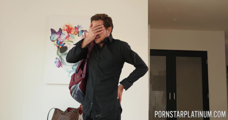 Pornstar Platinum: Busty blonde MILF Danielle Derek fucks her stepson with her...