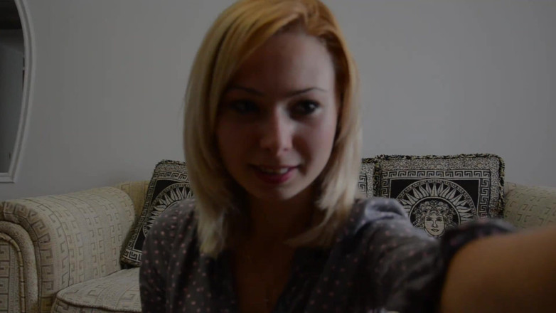 Perv Milfs n Teens: Blondie Playfully Stripping on The Couch - Perv Milfs N Teens