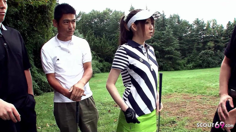 Asian porn collection: Asian Girl Outdoor at Golf Fucked by Several Uncensored
