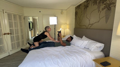 Lora Cross: Bts Lora and Jordan BBC Rim Ride and Facial