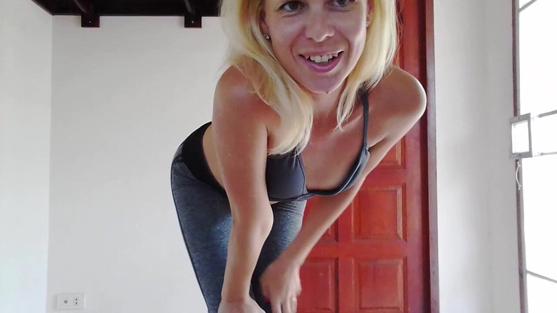 MissAnja_FH: Pantaloni da yoga grigi Bagna e adorazione del