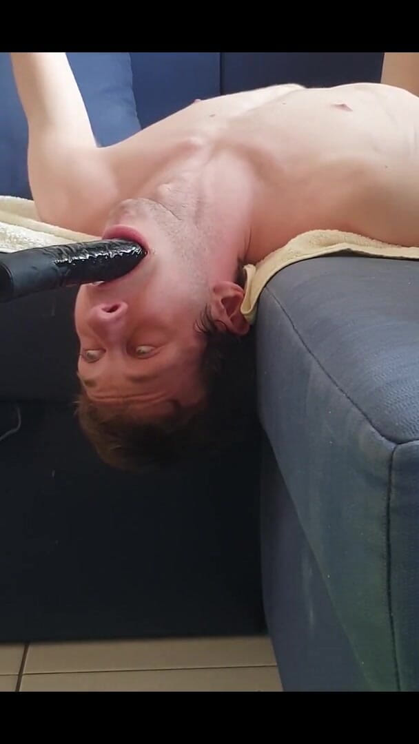 Puppy Davey: Deepthroating Myself