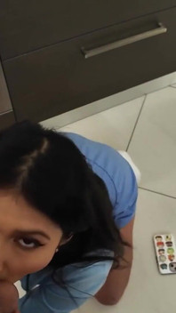 Anal Lesson Turns Into Gangbang: Couple Spanks Stepdaughter's Big Ass to Show Who's Boss