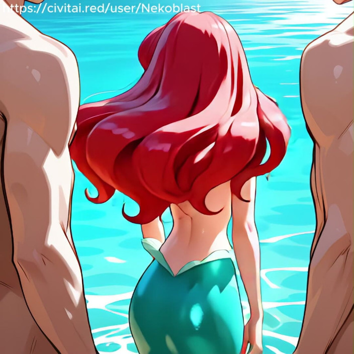 Nekoblastai: นางเงือกน้อย Ariel โดนรุมเย็ด