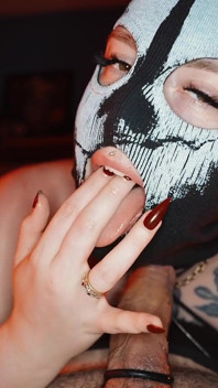 Ghost Sits on Your Face and Sucks Your Cock.