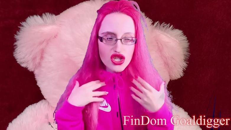 FinDom Goaldigger: Трансформація рожевої плюшевої їгу, яка можна трахати