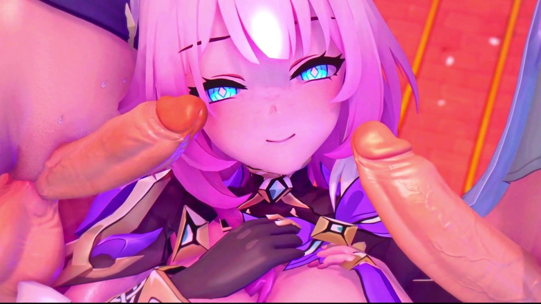 NSFWOtaku: Honkai Star Rail - Nadržená Cyrene's Wild Sex Party Fuckfest - 3D Hentai...