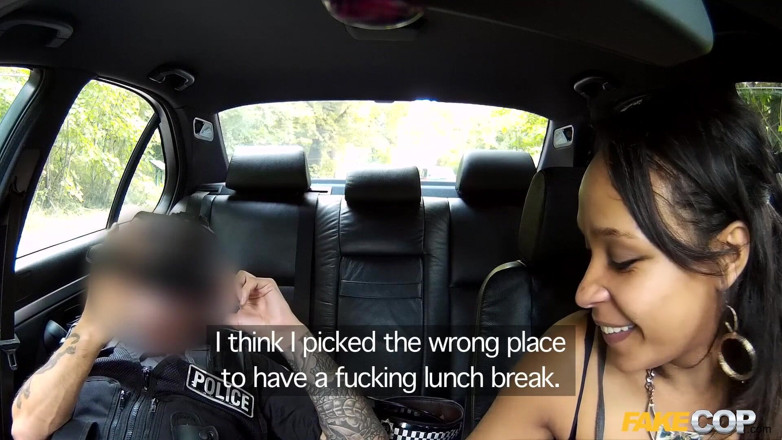 Fake Cop: Fake Cop - Naughty Amateur Gets Bent Over the Car and...