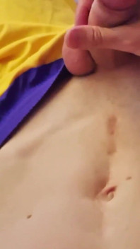 Skinny Basketball Player Jerks off His Dick