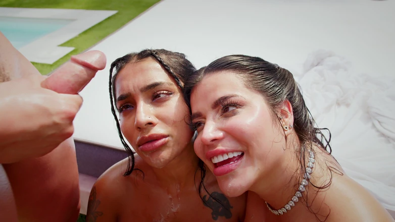 Mr Roca: Sara Retali e Yasmina Khan têm seu primeiro gangbang com 10...