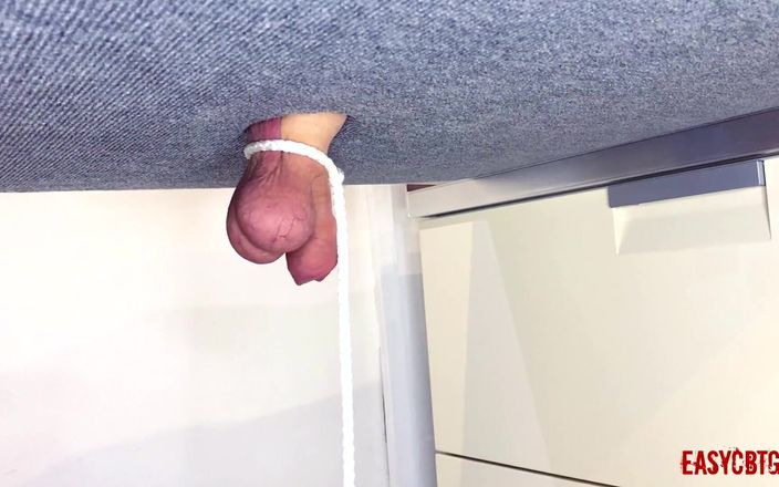 AnnyCandyPainboy: La padrona legata le palle ed il cazzo e gioca...
