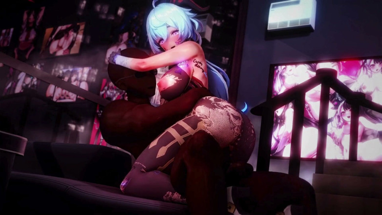 NSFWOtaku: Genshin Impact - Slutty Ganyu Ntr Sex - 3D Hentai Animations