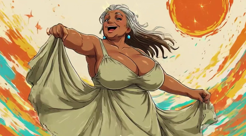 Huge Boobs: Wielki Grans tańcząca animacja