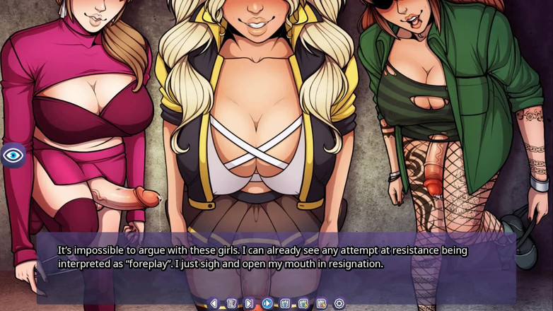 Futavision: 후타돔월드: 뒷골목에서 목구멍 섹스하는 거유의 후타 무리 - 에피소드 6