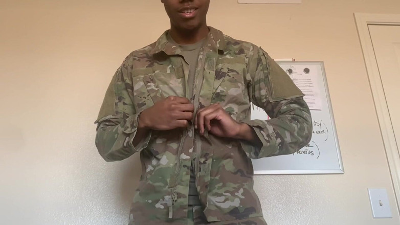 Cory Strokes (Solo): BBC Soldier Stripping Out of Uniform and Cumming