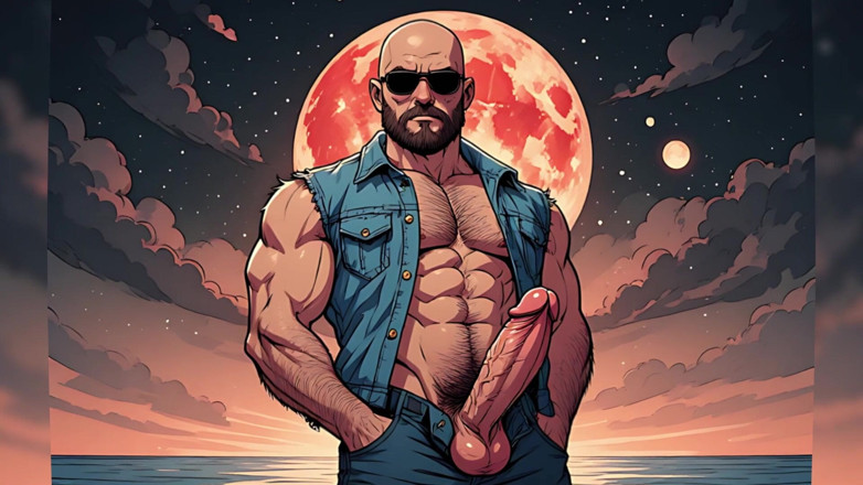 Erotic Man: Koguty na plaży (ai)