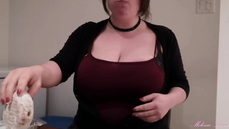 Melonie Kares: Doughnut stuffing and bloated belly play