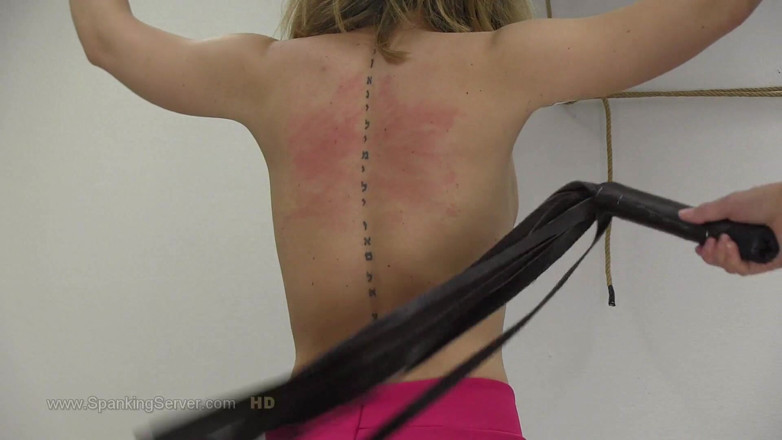 Spanking Server: Sasha bareback whip