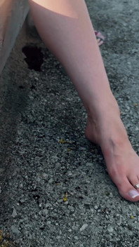 Piedi estivi provocanti