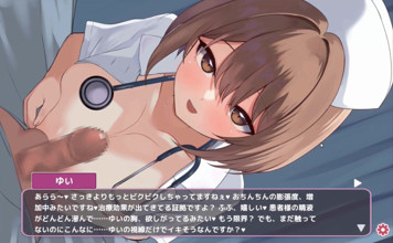 Hentai Game - Naughty Nurse Gets Her Tits Out for a Paizuri - Sakusei Shinsatsu