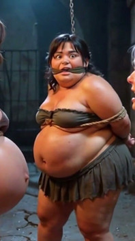 약한 트리오: 본딩 셀에 묶인 임신, SSBBW, 할머니