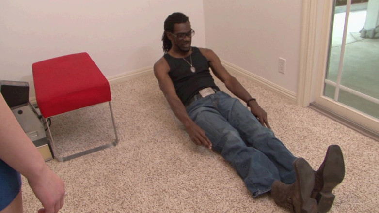 Blacks on Whites: Horny black dude fucks a cute horny blonde hardcore