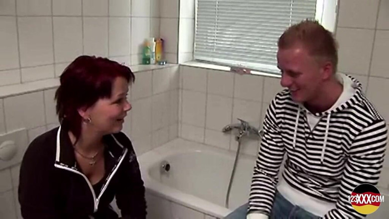 123XXX - 100% Amateurs: Shorthaired Redhead Fucked in the Bathroom for a Load on...