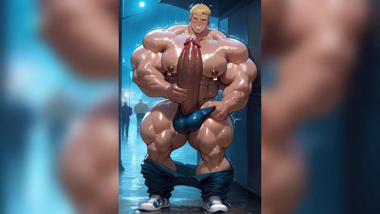 AI Blk: Riesiger arsch, schwuler fickt mit sperma