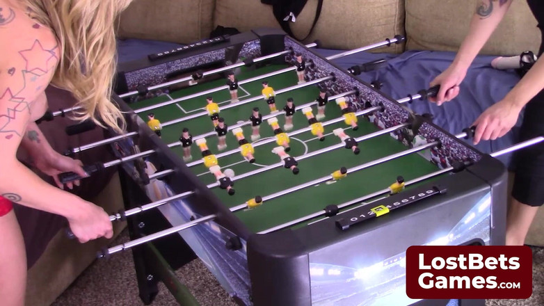 Lost Bets Games: Two Best Friends Navigate This Comedic Strip Foosball Game